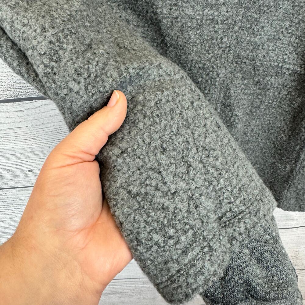 Halogen Women's Gray Wool Blend Knit Moto Style Jacket Size XL Petite - Picture 2 of 8
